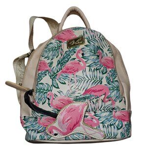 Luv Betsey By Betsey Johnson Mini Backpack Purse Pink Flamingos